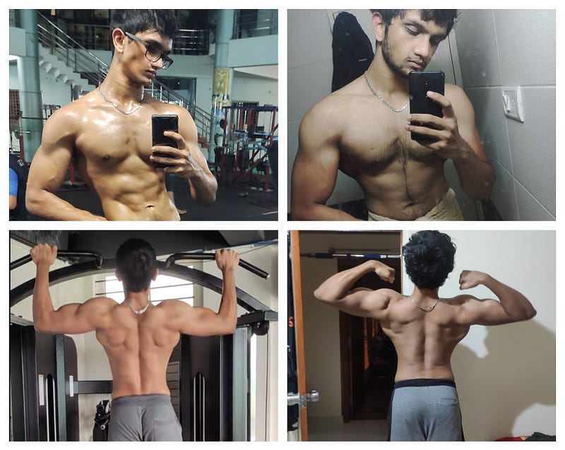 Photos of the author Before vs. During the Pandemic (Yes, the muscle gain came with some fluffy fat, too)